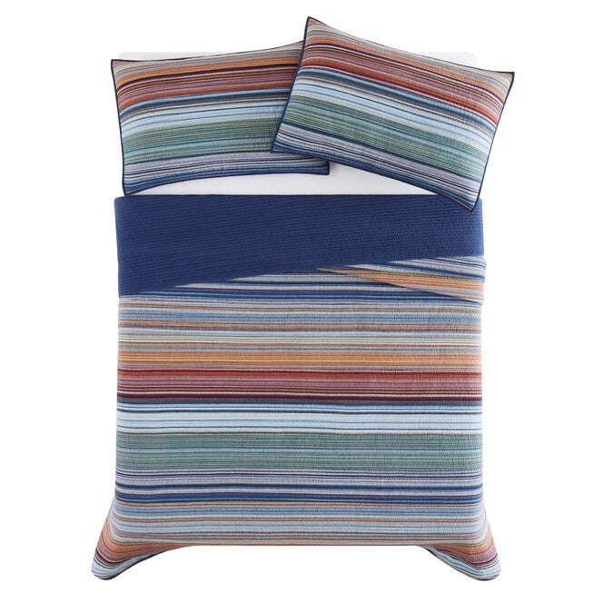 Met Stripe Yarn Dye 3 Piece Quilt Set, , alternate image number 2