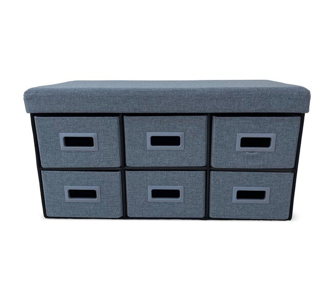 6-Drawer Storage Ottoman, , on-hover image number null