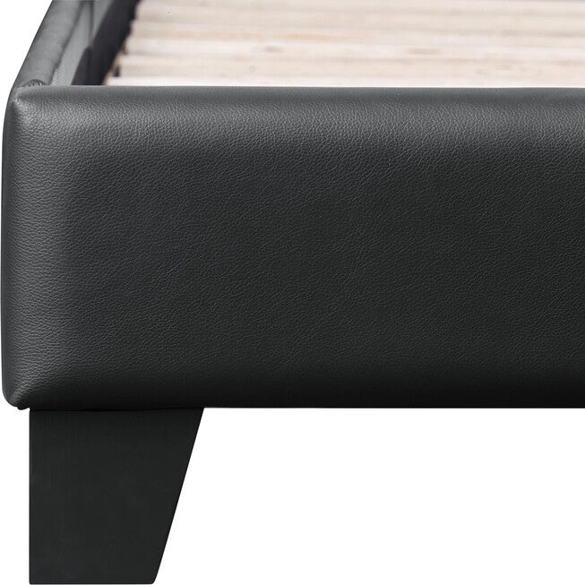 Acton Platform Bed, King, White, BLACK, alternate image number 5