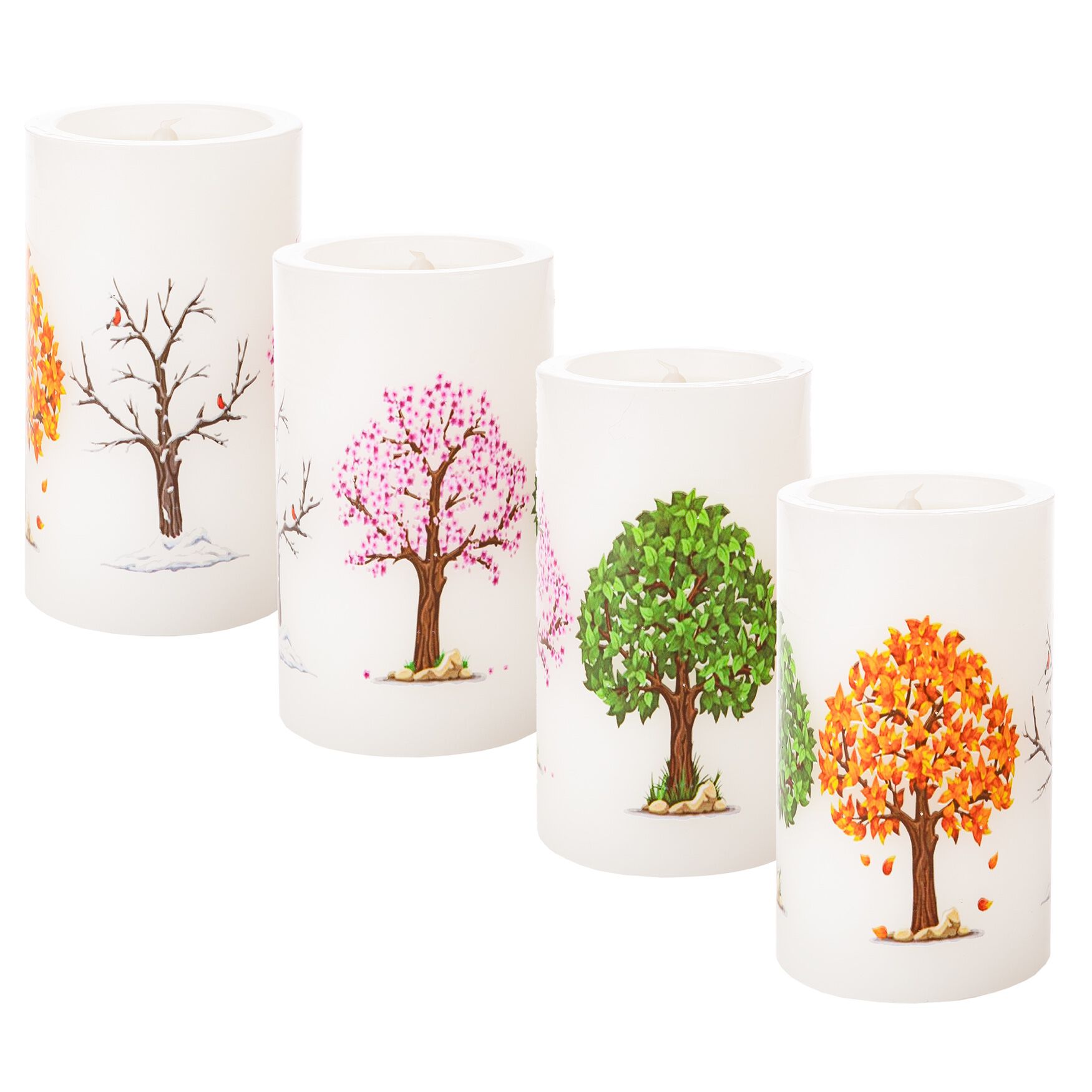 Four Seasons Fiber Optic & LED Candle, , alternate image number 3