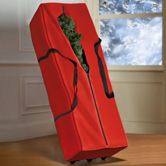 Rolling Christmas Tree Duffel, RED, hi-res image number null