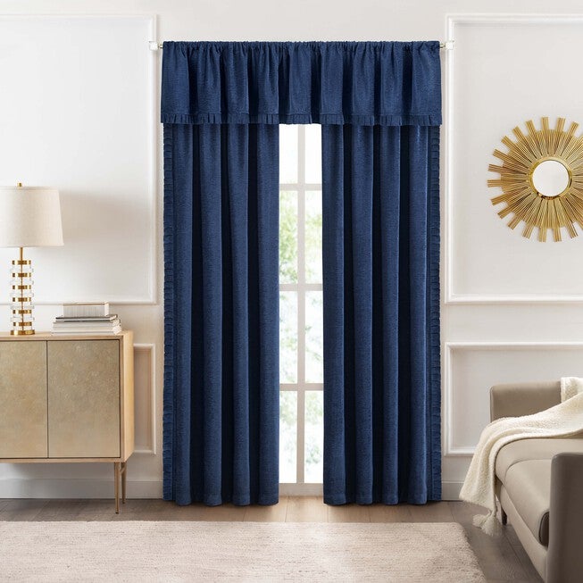 Bordeaux Rod Pocket Window Curtain Panel, , on-hover image number 1