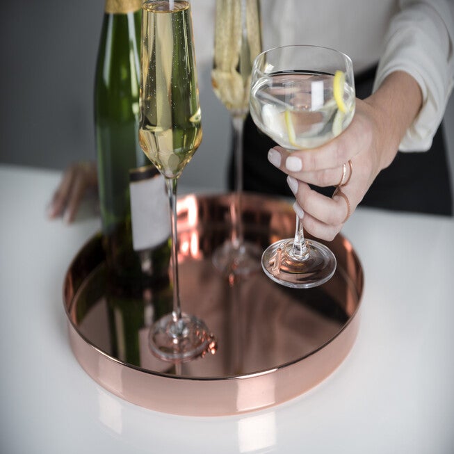 Angled Crystal Coupe Glasses, , alternate image number 4