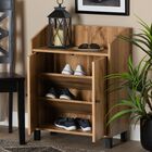 Rossin Wood 2-Door Entryway Shoe Storage Cabinet W Top Shelf Furniture, , alternate image number null