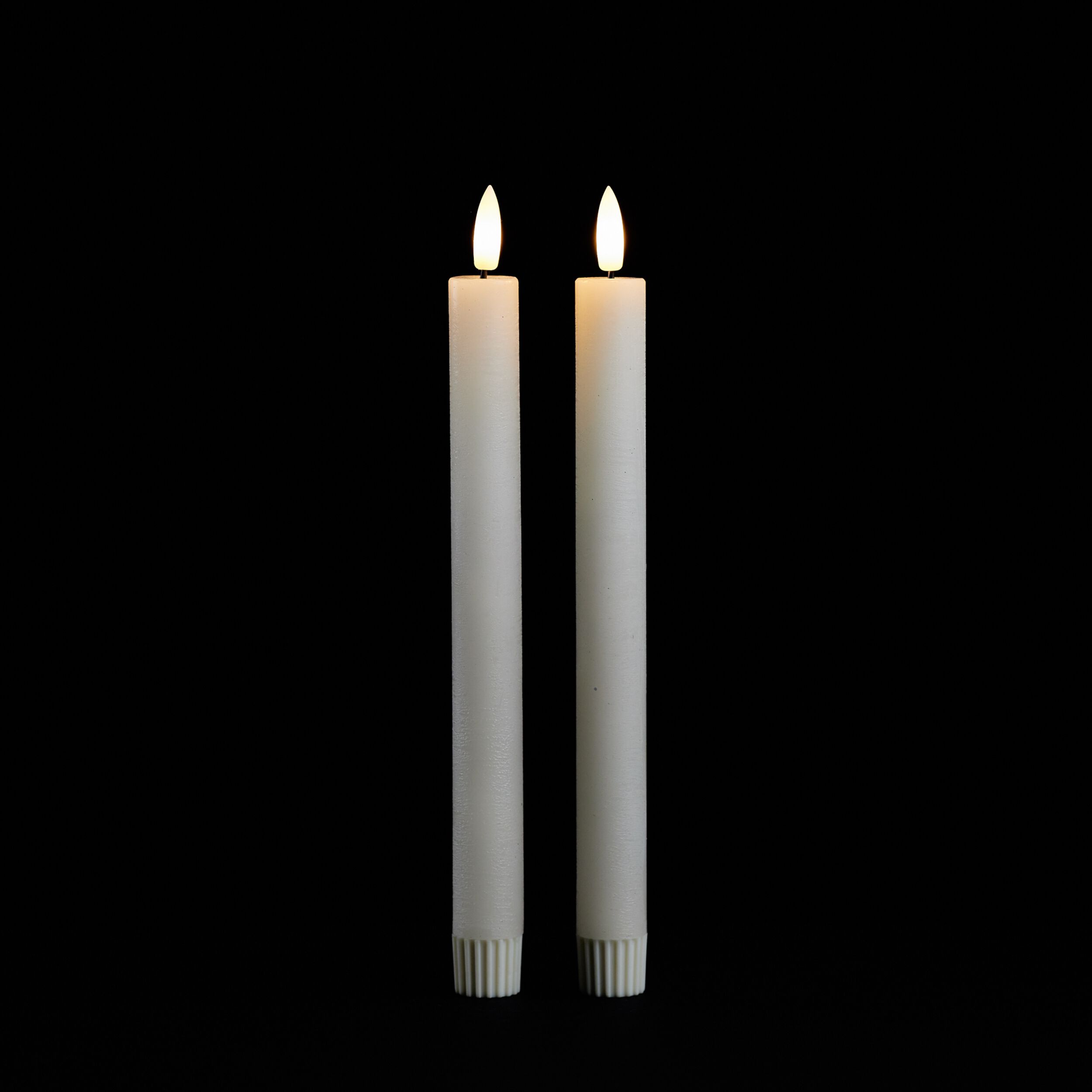 FIA Wick Ivory Taper Candle Set of 2, WHITE, alternate image number 1