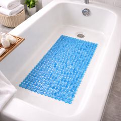 Extra Long Tub Mat With River Stones Design