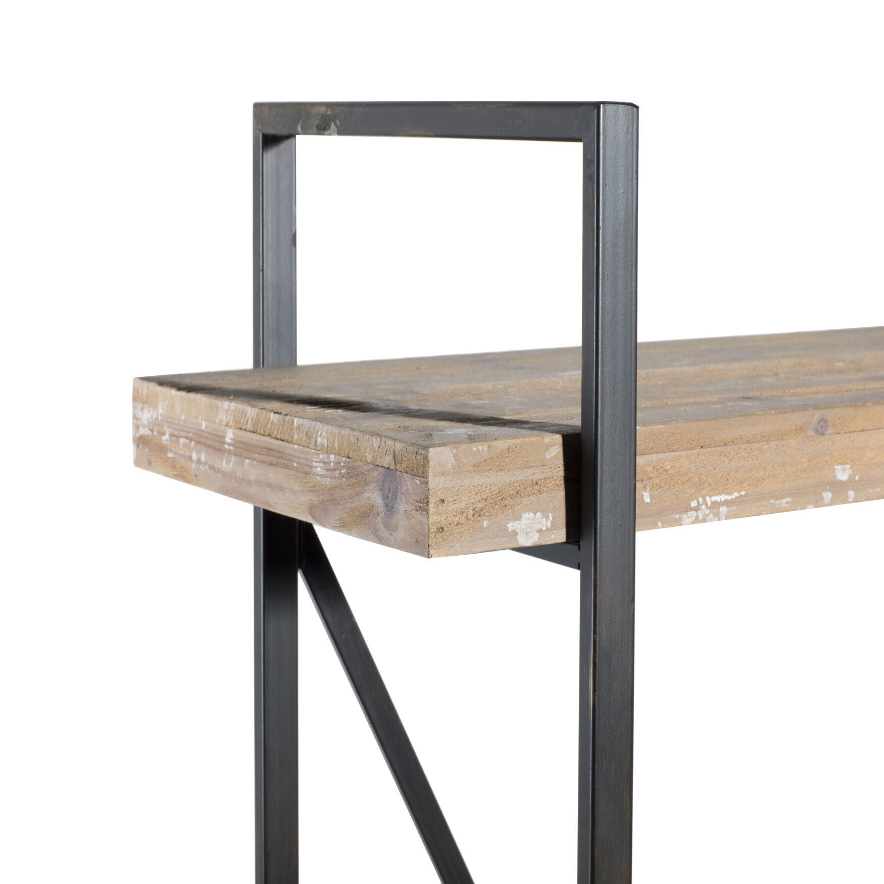 Brown Wood Industrial Shelving Unit, 67 inches x 47 inches x 14 inches, , alternate image number 2