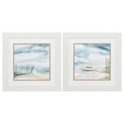 Subtle Mist Framed Wall Décor, Set Of 2, TEAL, hi-res image number null