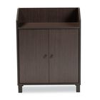 Rossin Wood 2-Door Entryway Shoe Storage Cabinet W Top Shelf Furniture, , alternate image number null