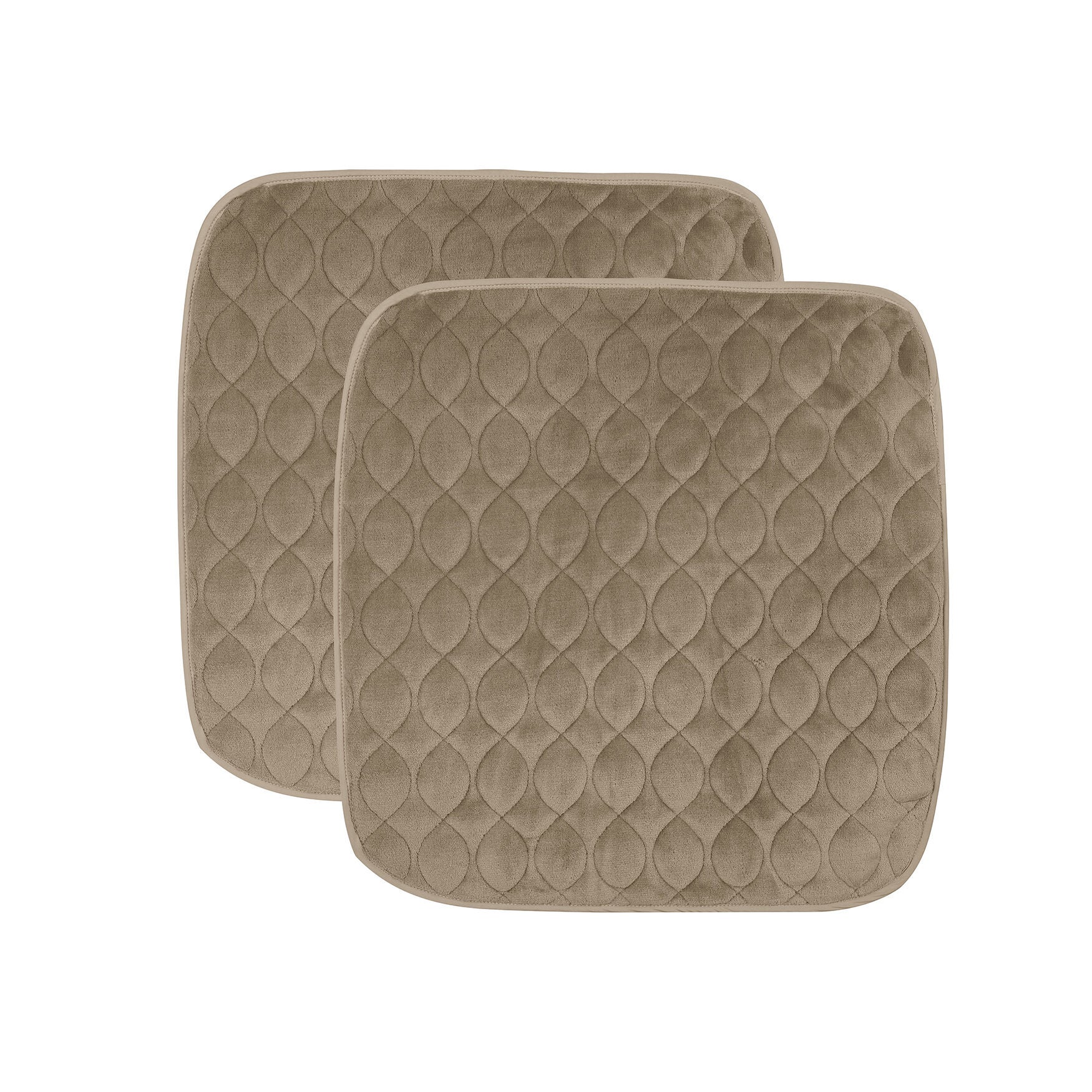 Fresh Ideas Waterproof & Washable Seat Protector 2-Pack with Antimicrobial UltraFresh, Grey, TAN, hi-res image number 0
