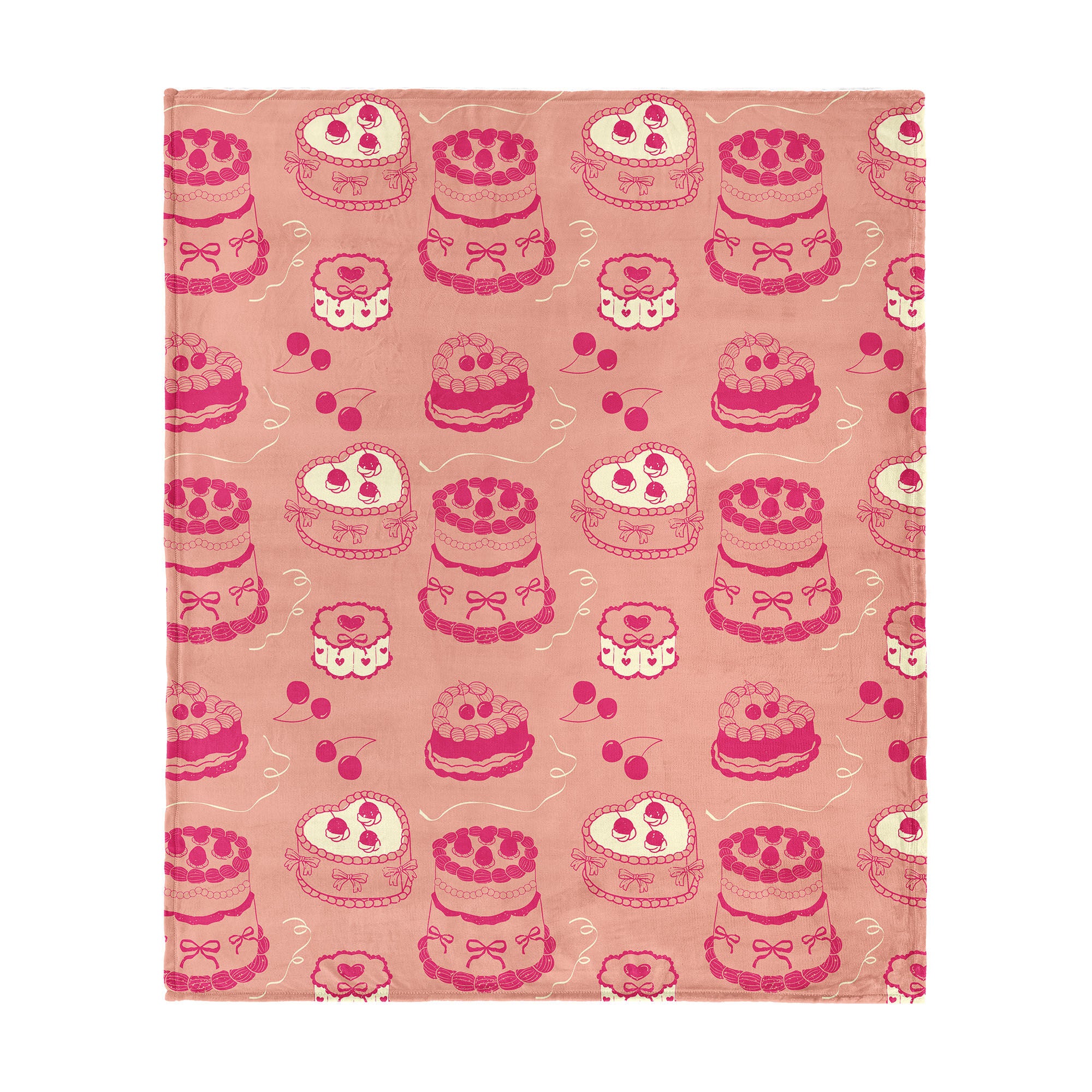Valentine's Day V-Day Cakes Silk Touch Throw Blanket 50x60 Inches, VDAY CAKES, hi-res image number 0