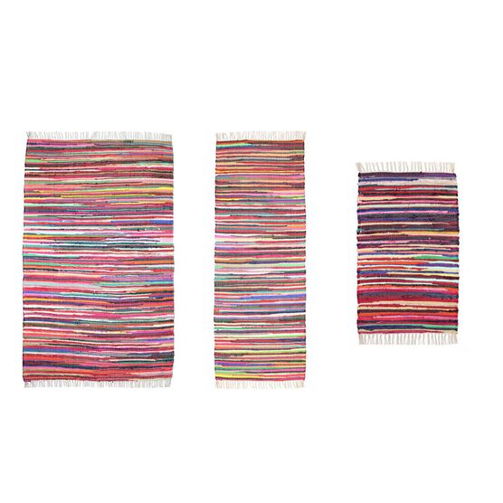 Modern Home Multi Chindi 3 Piece Area Rug Set, MULTI, hi-res image number null