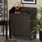 Rossin Wood 2-Door Entryway Shoe Storage Cabinet W Top Shelf Furniture, , alternate image number null