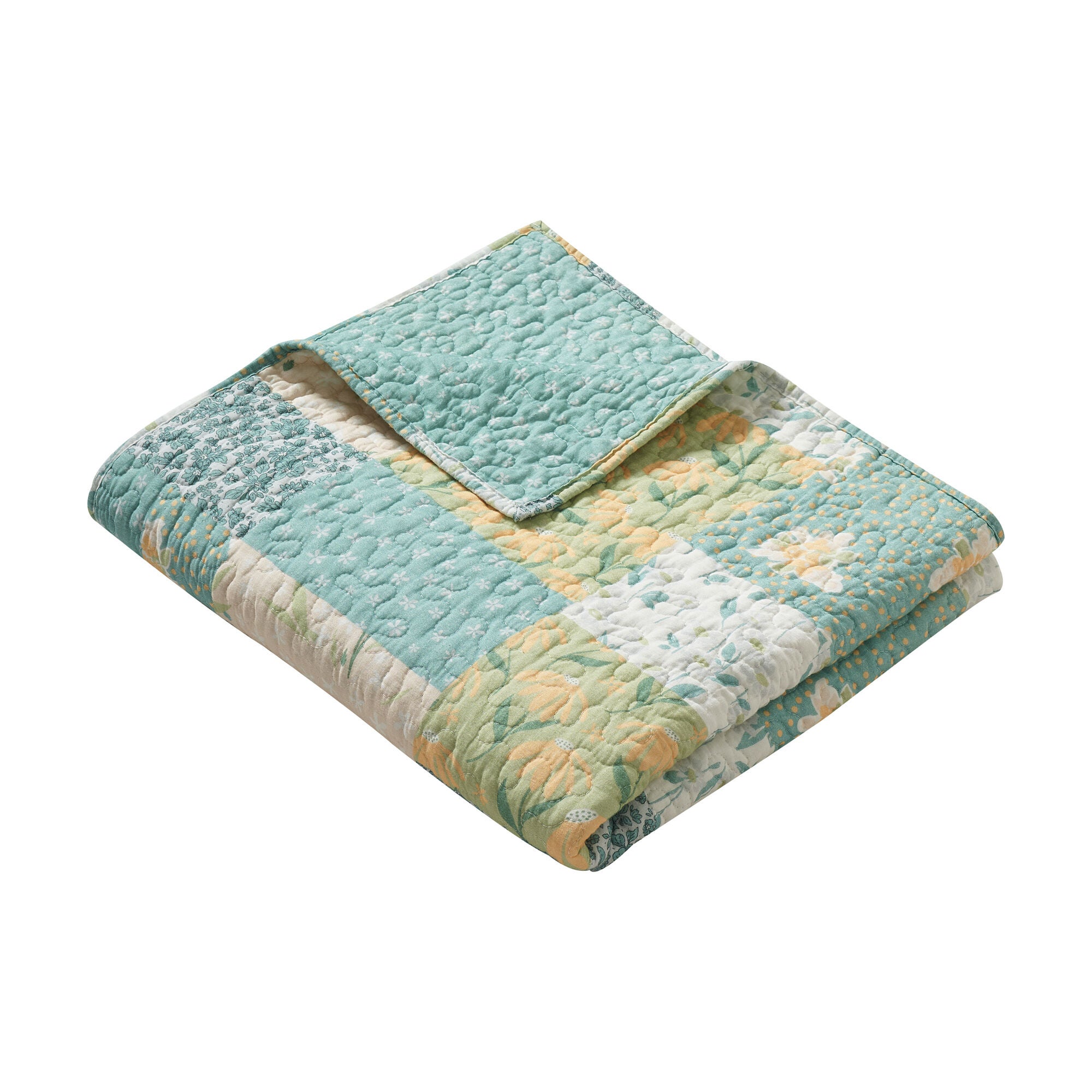 Evangeline Quilted Throw Blanket, MIST, alternate image number 2