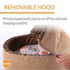 Heated Thermo-Kitty Cat Leopard Deluxe Bed, , alternate image number null