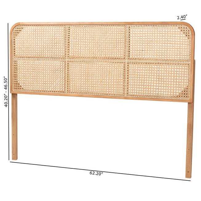 Lainer Modern Bohemian Bamboo Queen Size Headboard, , alternate image number null