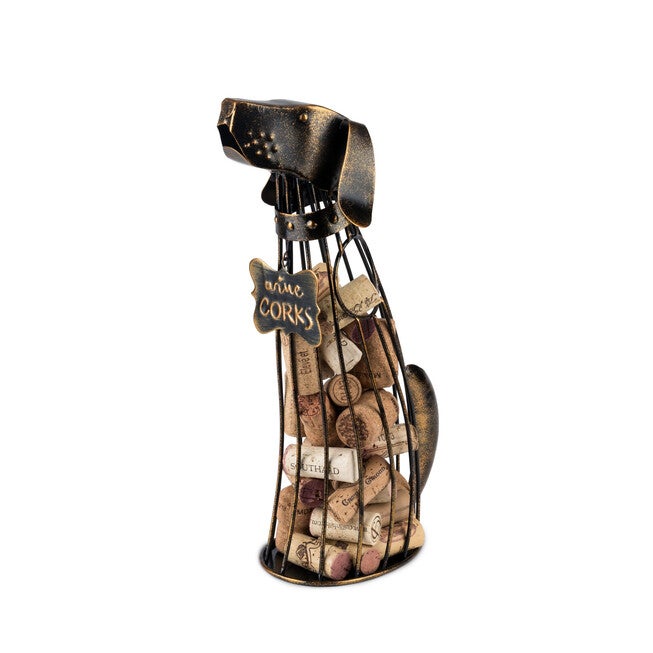 Dog Wine Cork Display, METALLIC, hi-res image number null