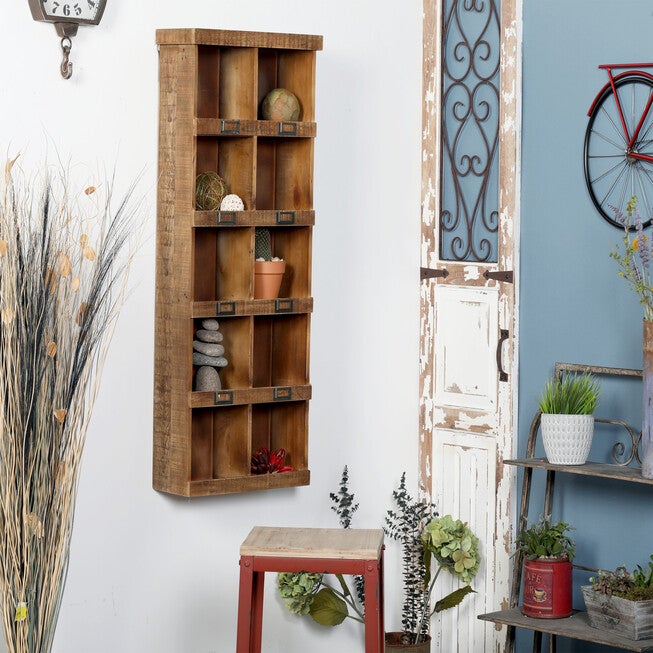 Rustic Wooden Wall Shelf, , alternate image number 6