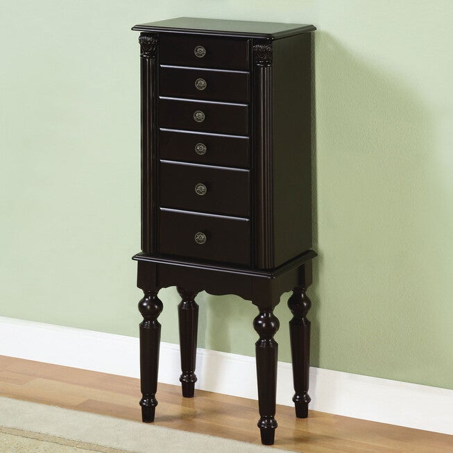 Ebony Jewelry Armoire, EBONY, hi-res image number 0