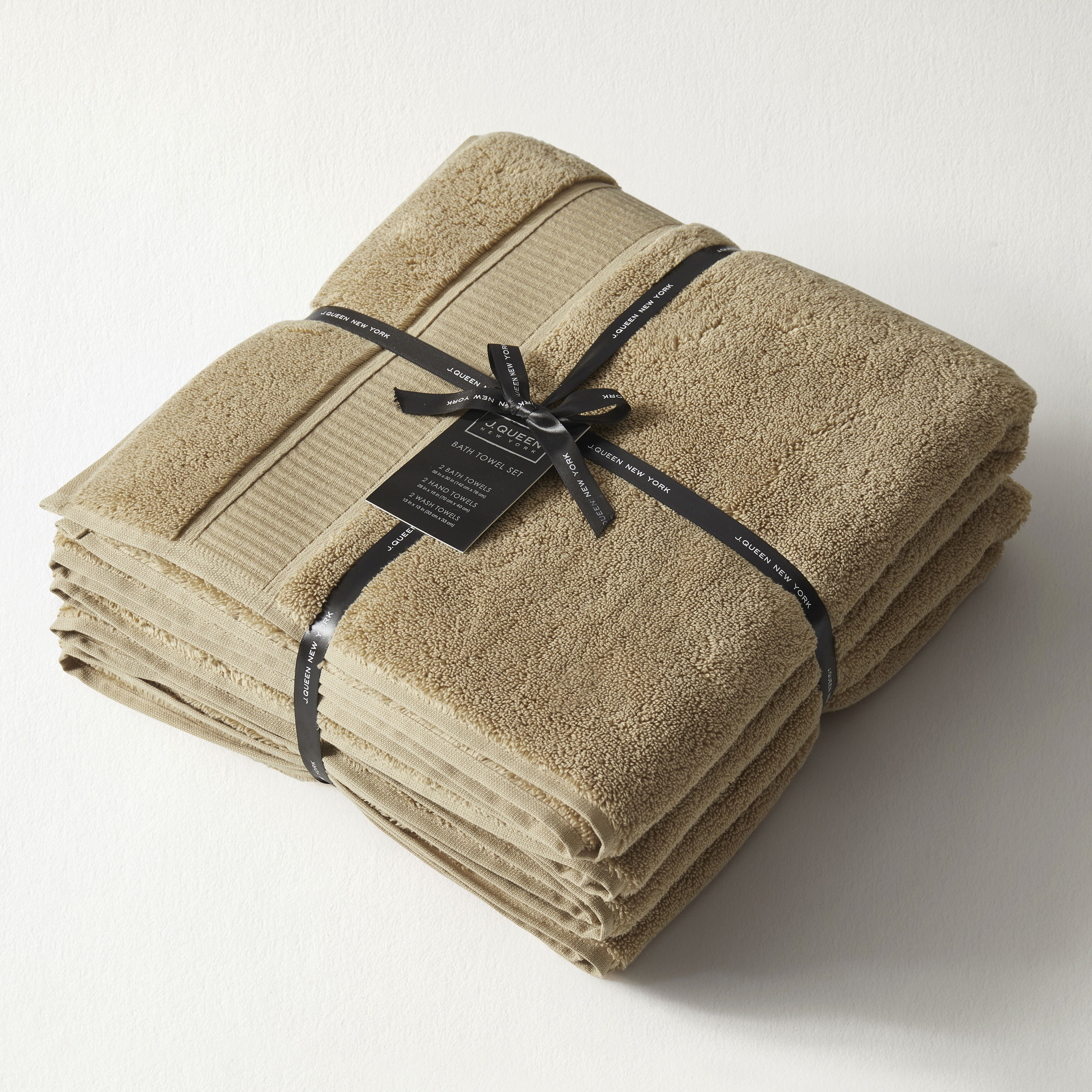 BELMORE 6PC. TOWEL SET, WHEAT, alternate image number 1