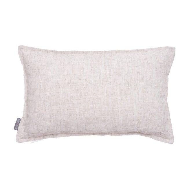 Waska Home Is My Happy Place Sentiment Linen Blend Lumbar Pillow, , alternate image number null