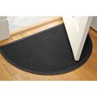 Aqua Shield® Squares Half Oval Door Mat 24"x39", , alternate image number null