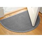 Aqua Shield® Squares Half Oval Door Mat 24"x39", , alternate image number null