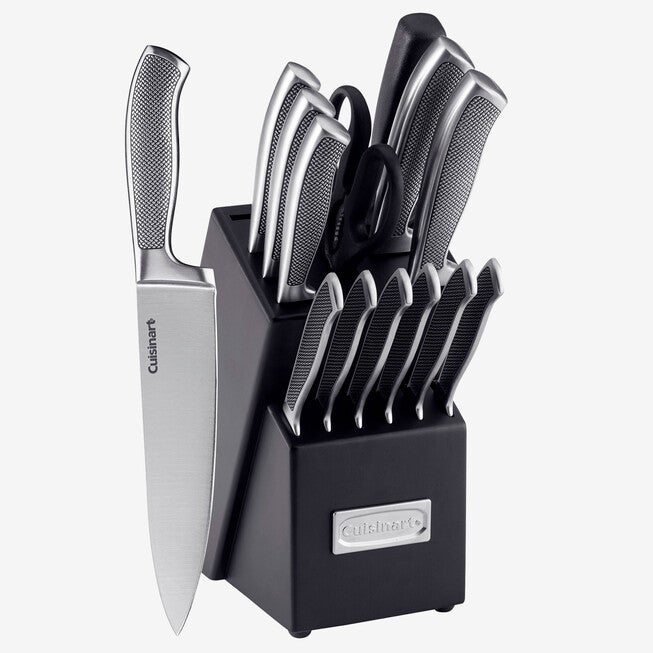 Cuisinart Graphix Collection 15-Pc. Cutlery Knife Block Set, BLACK, hi-res image number 0