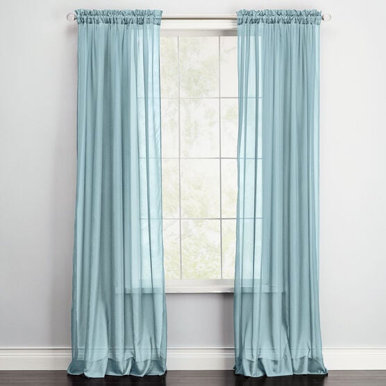 BH Studio Sheer Voile Rod-Pocket Panel Pair, 
