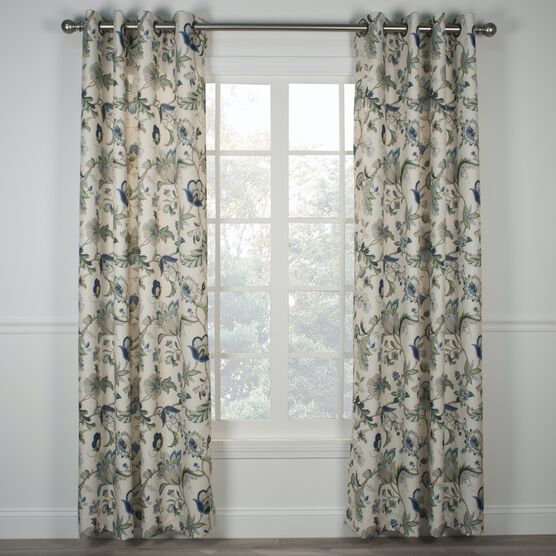 Brissac Lined Grommet Panel, BLUE, hi-res image number null