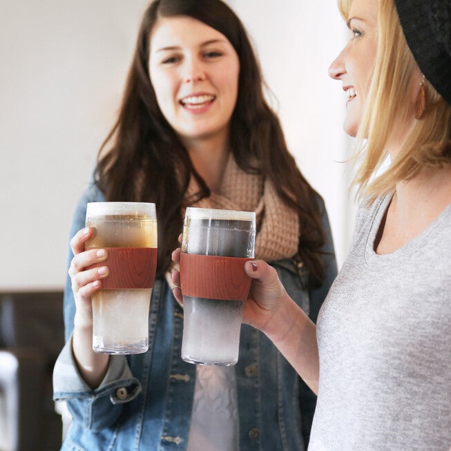 Beer Freeze Cooling Cups (Set Of 2) In Wood By, , alternate image number 5