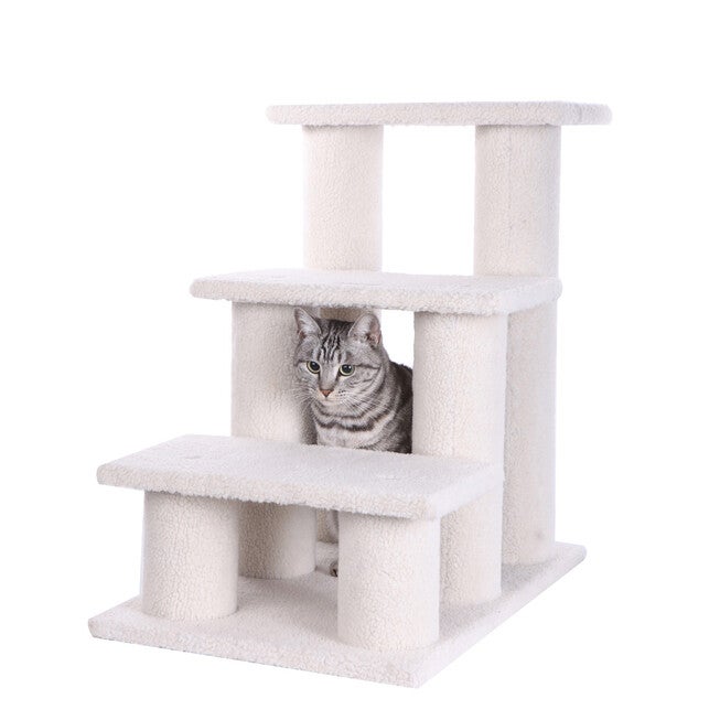 3 Step Cat Pet Step Stairs Ramp, 25 inches Height Dogs Climber And Kitten Step, , alternate image number 7