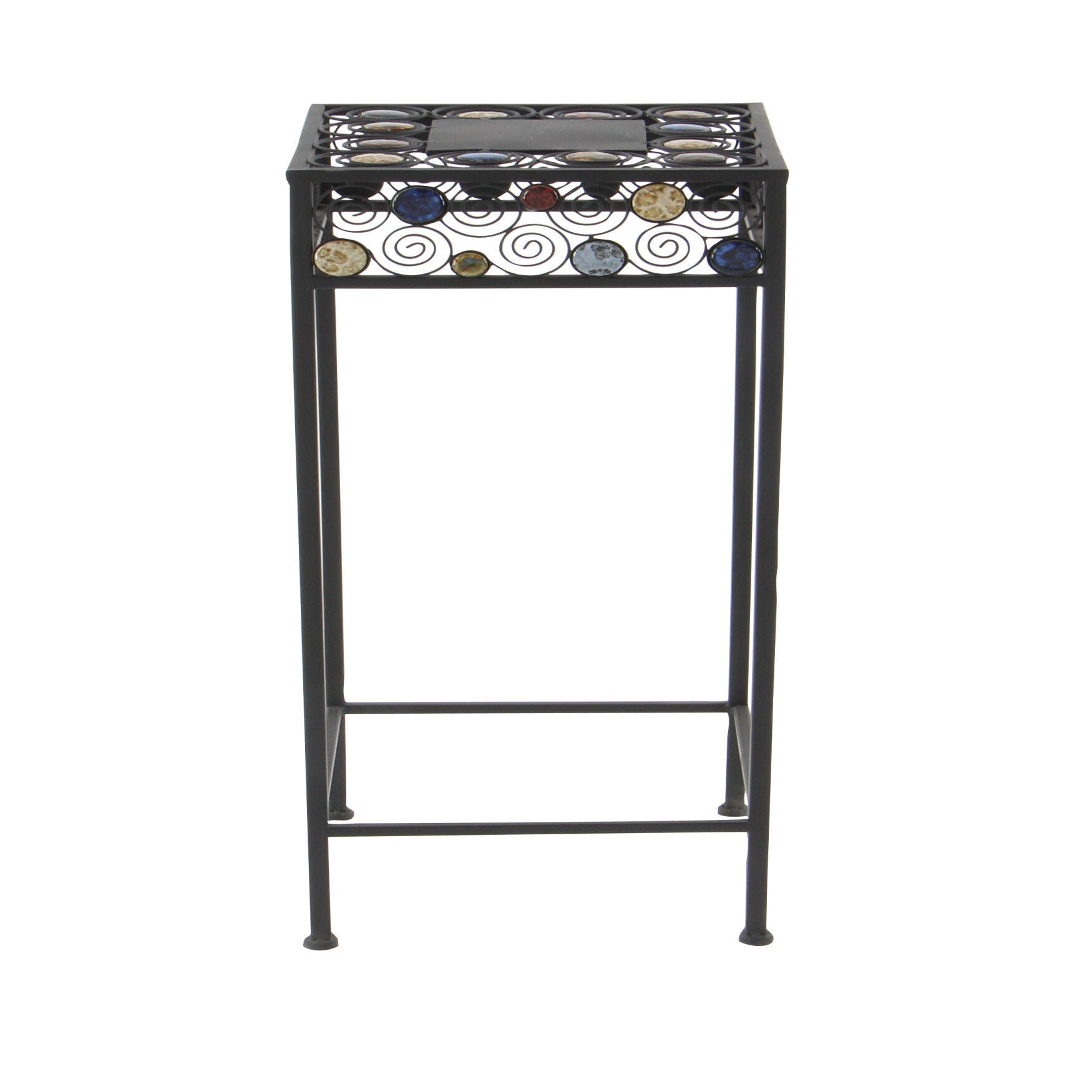 Set Of 3 Black Metal Traditional Plantstand, , alternate image number 5