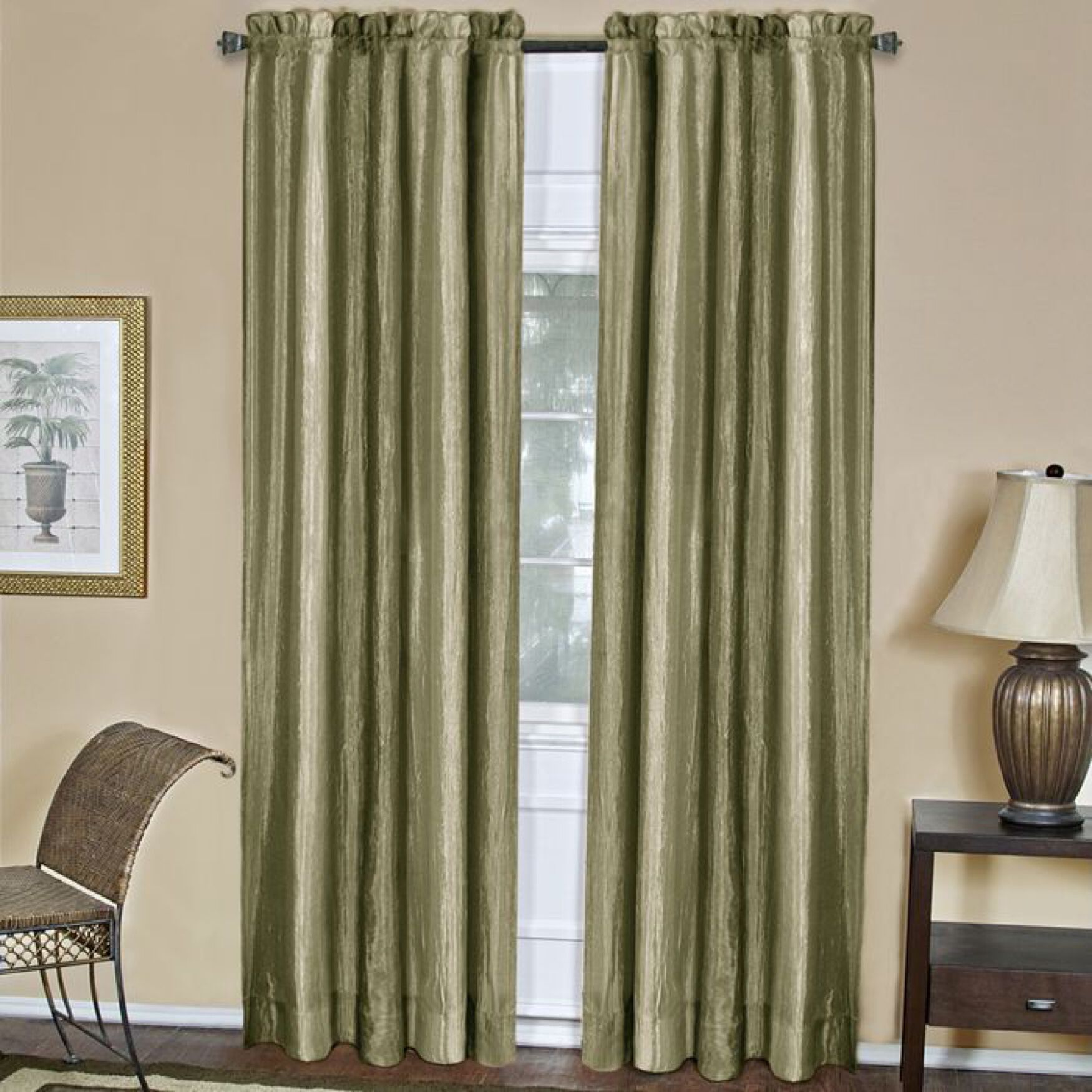 Ombre Window Curtain Panel, SAGE, hi-res image number 0