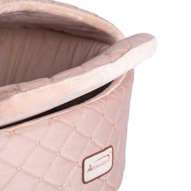 Cuddle Cave Cat Bed With Detachable & Collasible Zipper Top, Medium, Light Apricot, , alternate image number 3