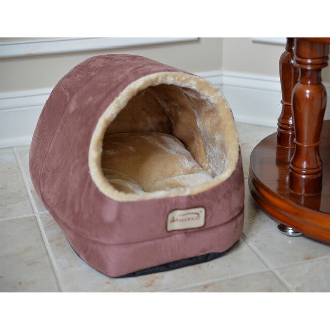 Faux Suede Pet Cat Small Dog Bed And Cave, , alternate image number null