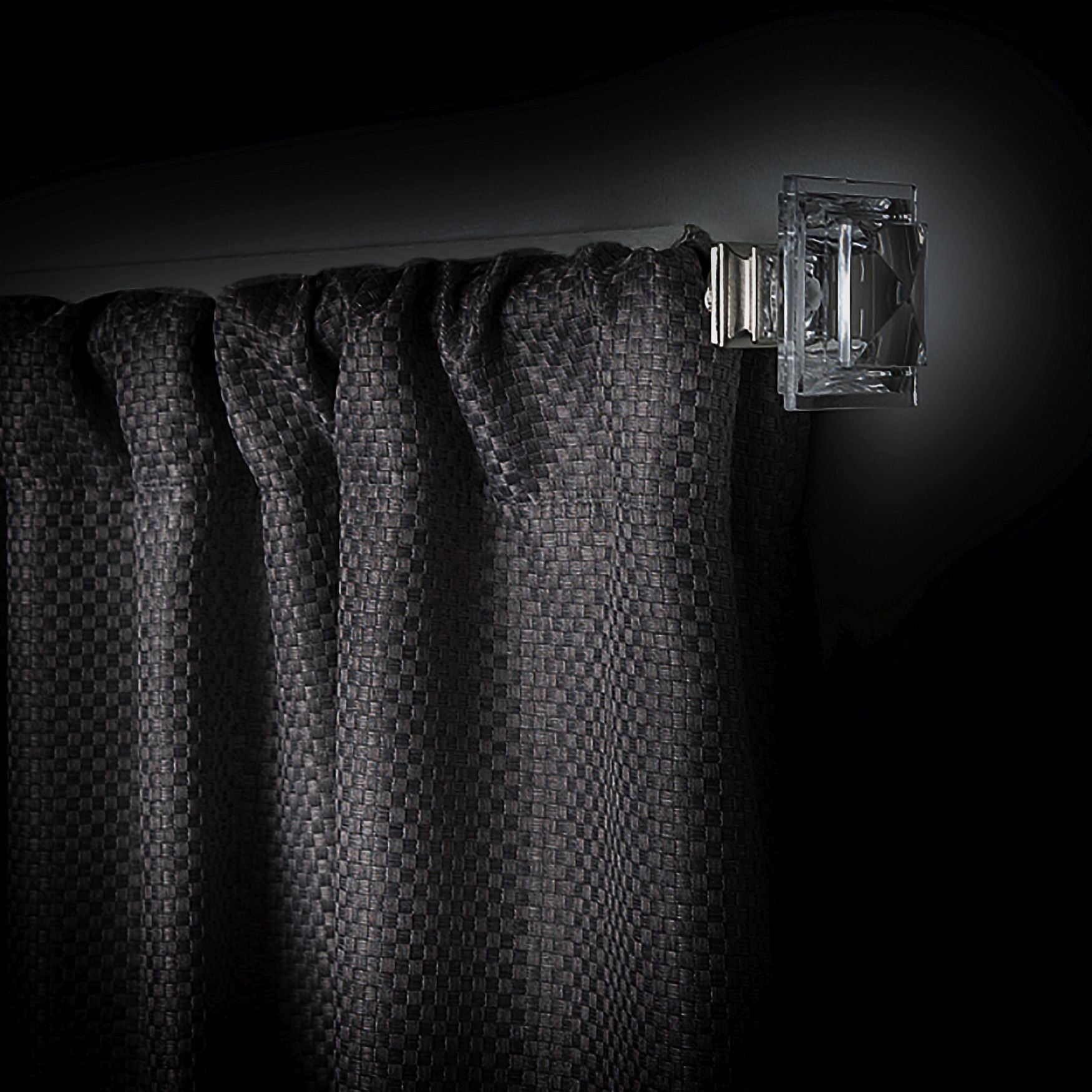 Innovative Decorative Room Darkening Wrap Around Rod & Finial 66-120, , alternate image number 9