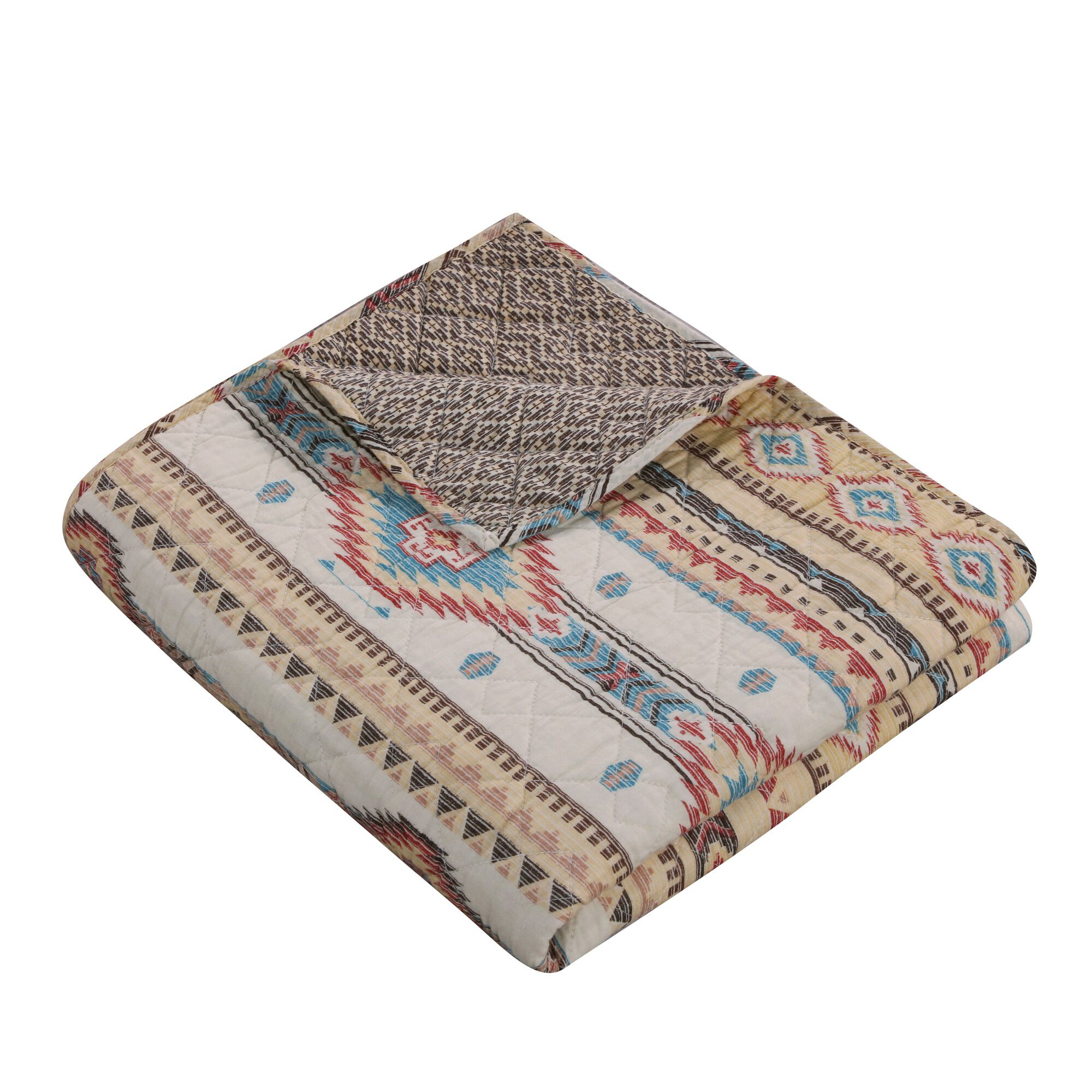 Phoenix Quilted Throw Blanket, TAN, alternate image number 2