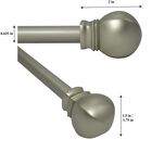 48"-86" Rod set with Ball Finial, , alternate image number null