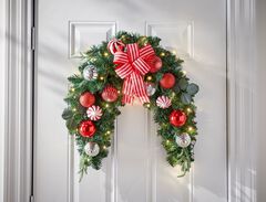 36" Pre-Lit Christmas Cheer Swag