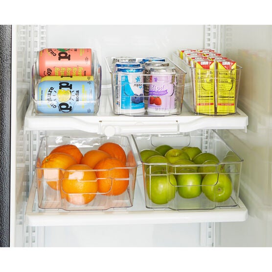 5-Pc Fridge Organizer Trays, CLEAR, hi-res image number null