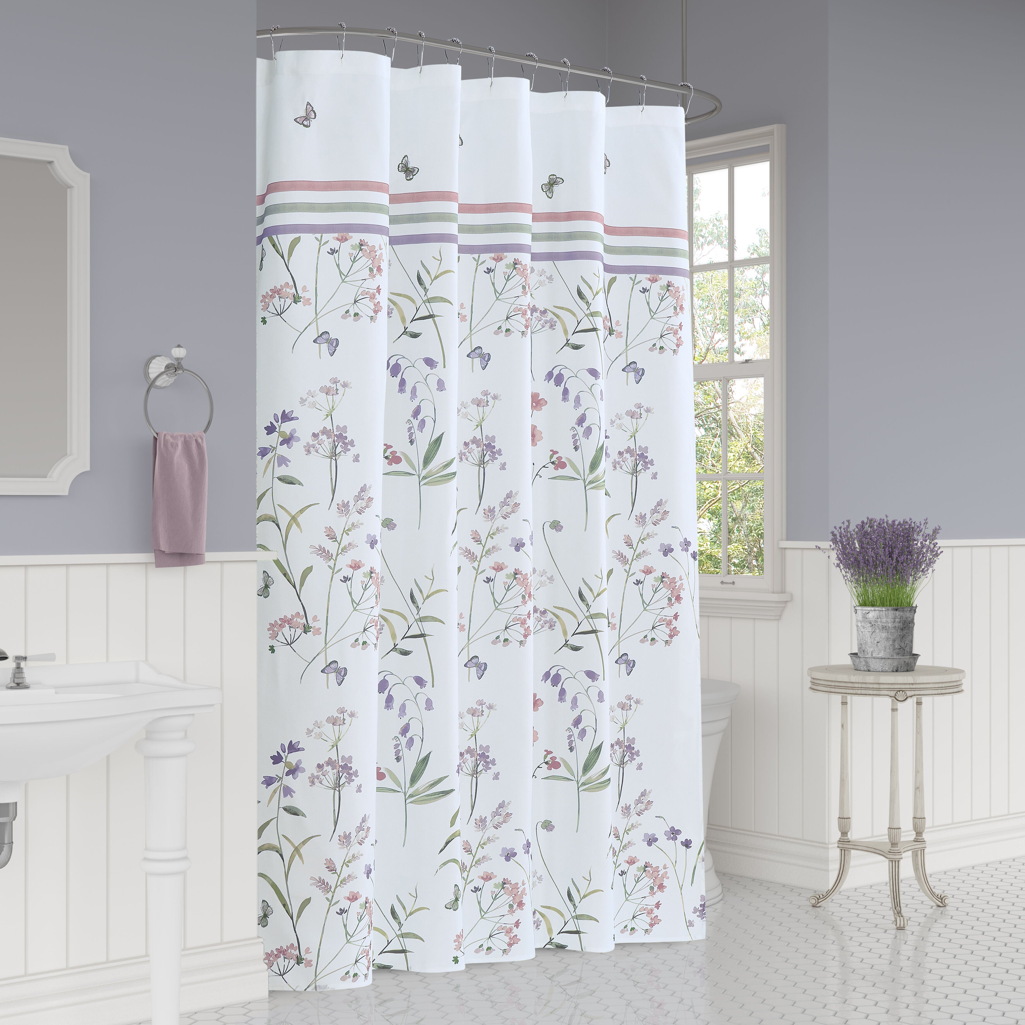 NOLA SHOWER CURTAIN, TAUPE, hi-res image number 0