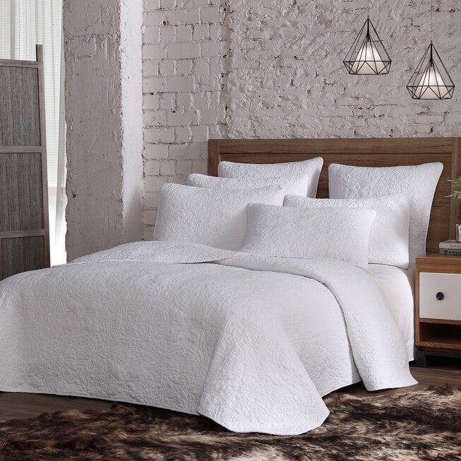 Estate Collection Savannah Quilt Set, WHITE, hi-res image number 0