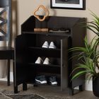 Rossin Wood 2-Door Entryway Shoe Storage Cabinet W Top Shelf Furniture, , alternate image number null