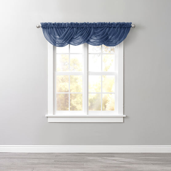 BH Studio Sheer Voile Toga Valance, SAPPHIRE, hi-res image number null
