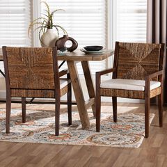 Cordoba 2-Piece Handwoven Seagrass Armchairs
