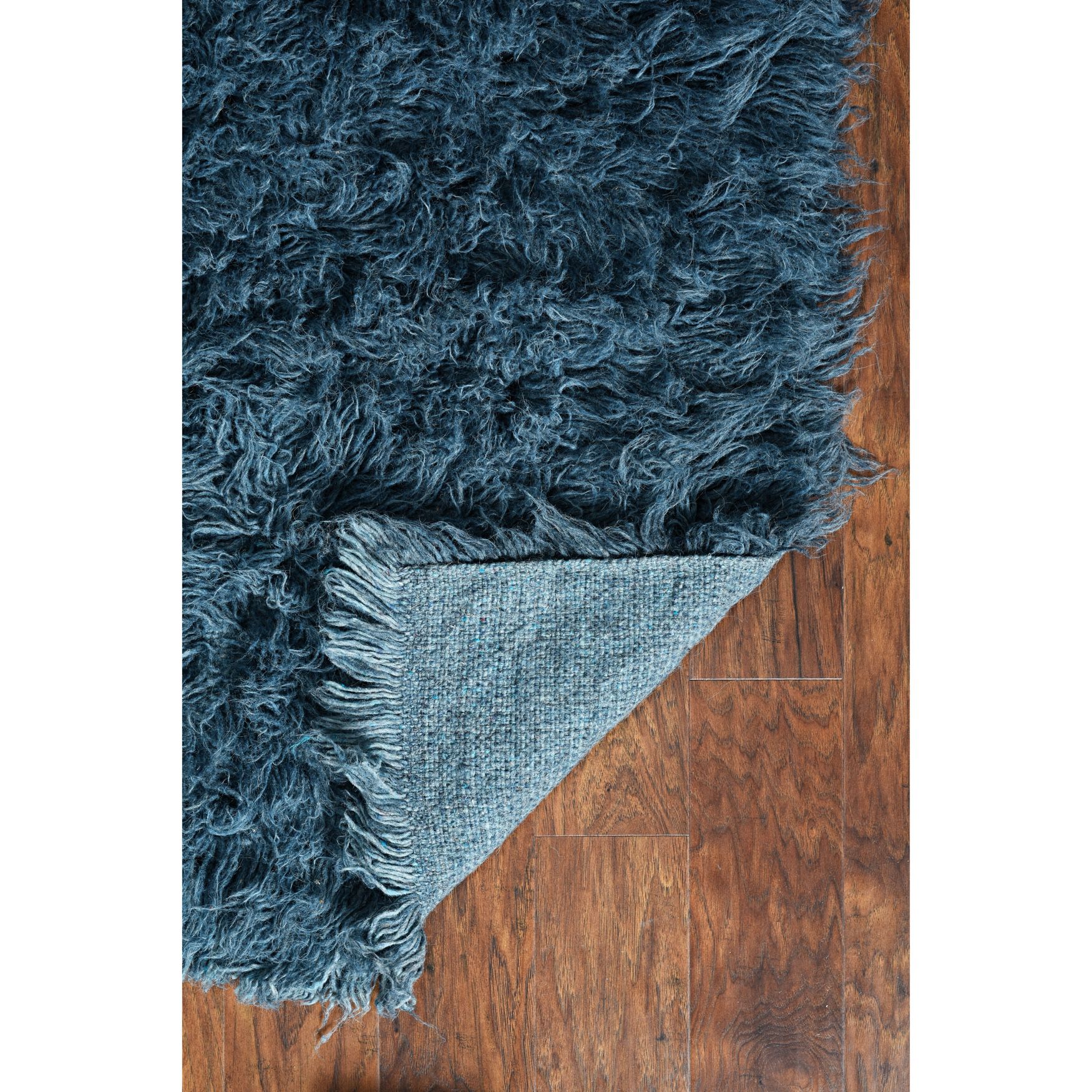 Flokati Denim Blue Rug, , alternate image number 4