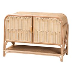 Gitano Bohemian Natural Rattan 2-Door Storage Cabinet