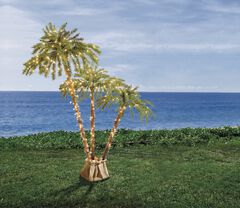 Pre-Lit 3-Branch Palm Tree