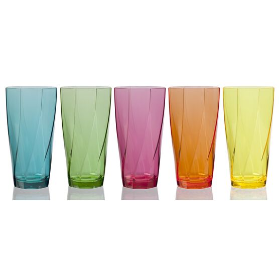 Creative Ware Twist Set of 10 - 24 oz Acrylic Tumblers, , on-hover image number null